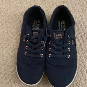 BOBs from Skechers Memory Foam Navy Sneakers Size 8